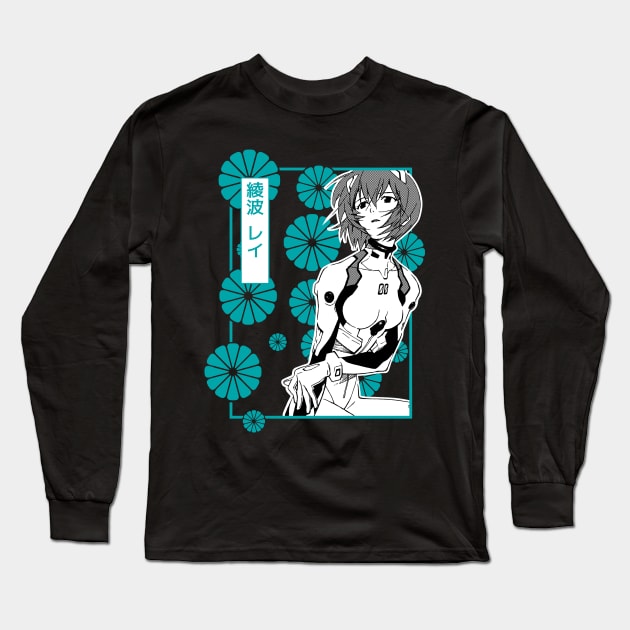 Rei evangelion Long Sleeve T-Shirt by paisdelasmaquinas